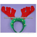 2014 christmas plush reindeer and feather flash Hair Hoop